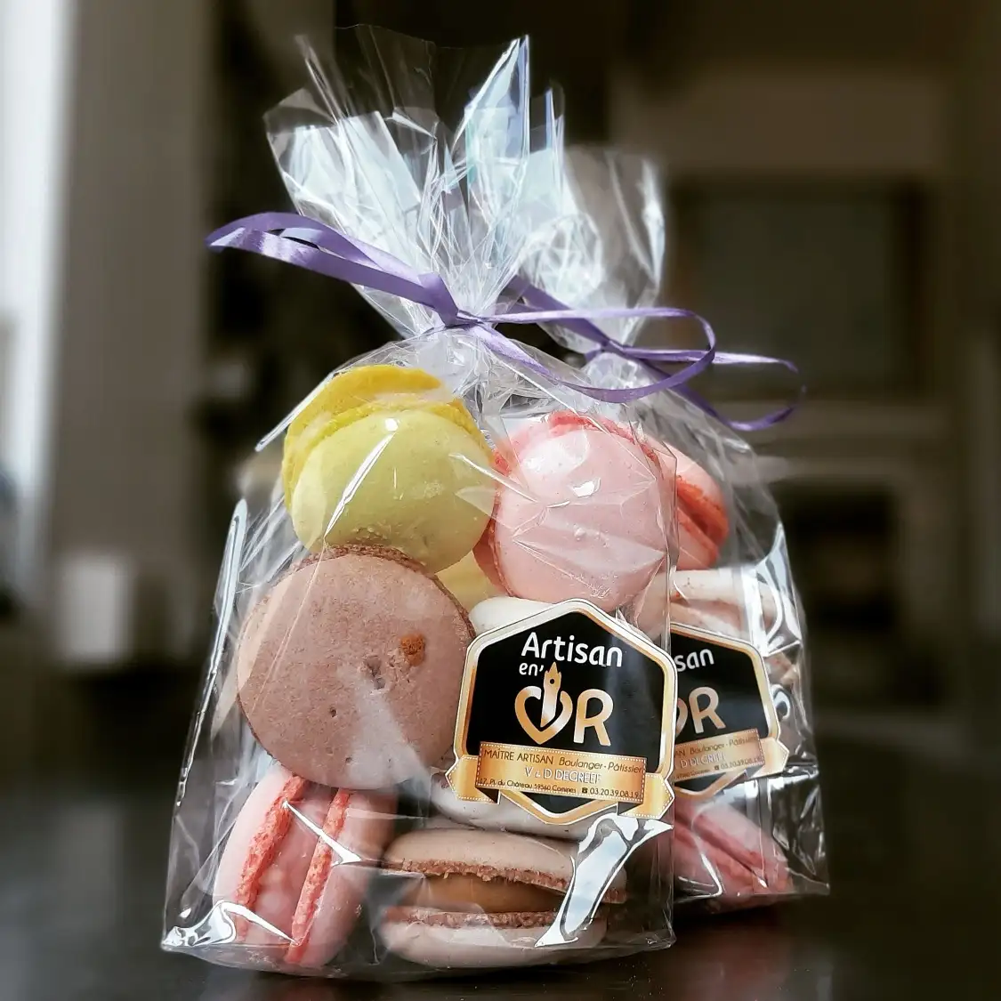 sachet de macarons - studio macarons
